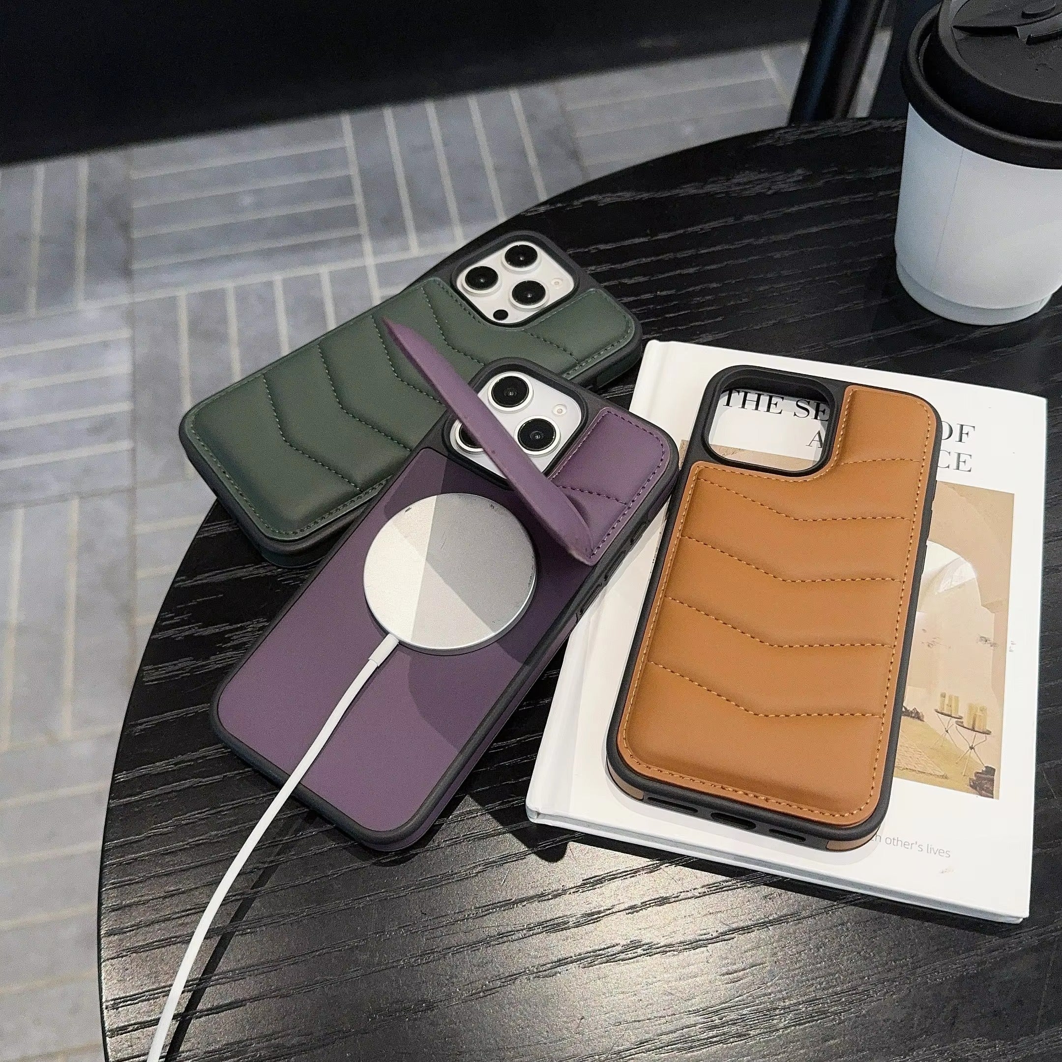 Premium Apple iPhone Hülle, MagSafe-kompatibel, Kameraobjektiv- und Bildschirmschutz, ultra dünn, stoßfest, magnetisch, vollständiger Rundumschutz, vollständige Metall-Schutzhülle