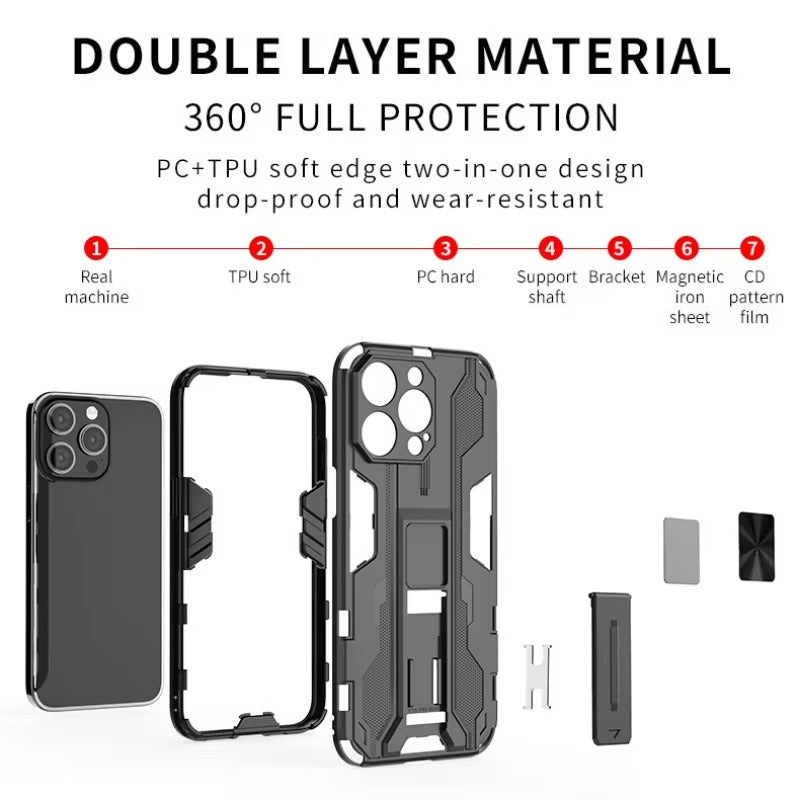 Premium Apple iPhone Hülle, MagSafe-kompatibel, Kameraobjektiv- und Bildschirmschutz, ultra dünn, stoßfest, magnetisch, vollständiger Rundumschutz, vollständige Metall-Schutzhülle