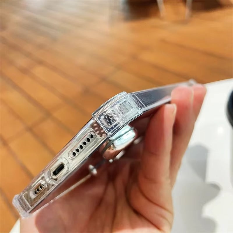 Premium Apple iPhone Hülle, MagSafe-kompatibel, Kameraobjektiv- und Bildschirmschutz, ultra dünn, stoßfest, magnetisch, vollständiger Rundumschutz, vollständige Metall-Schutzhülle
