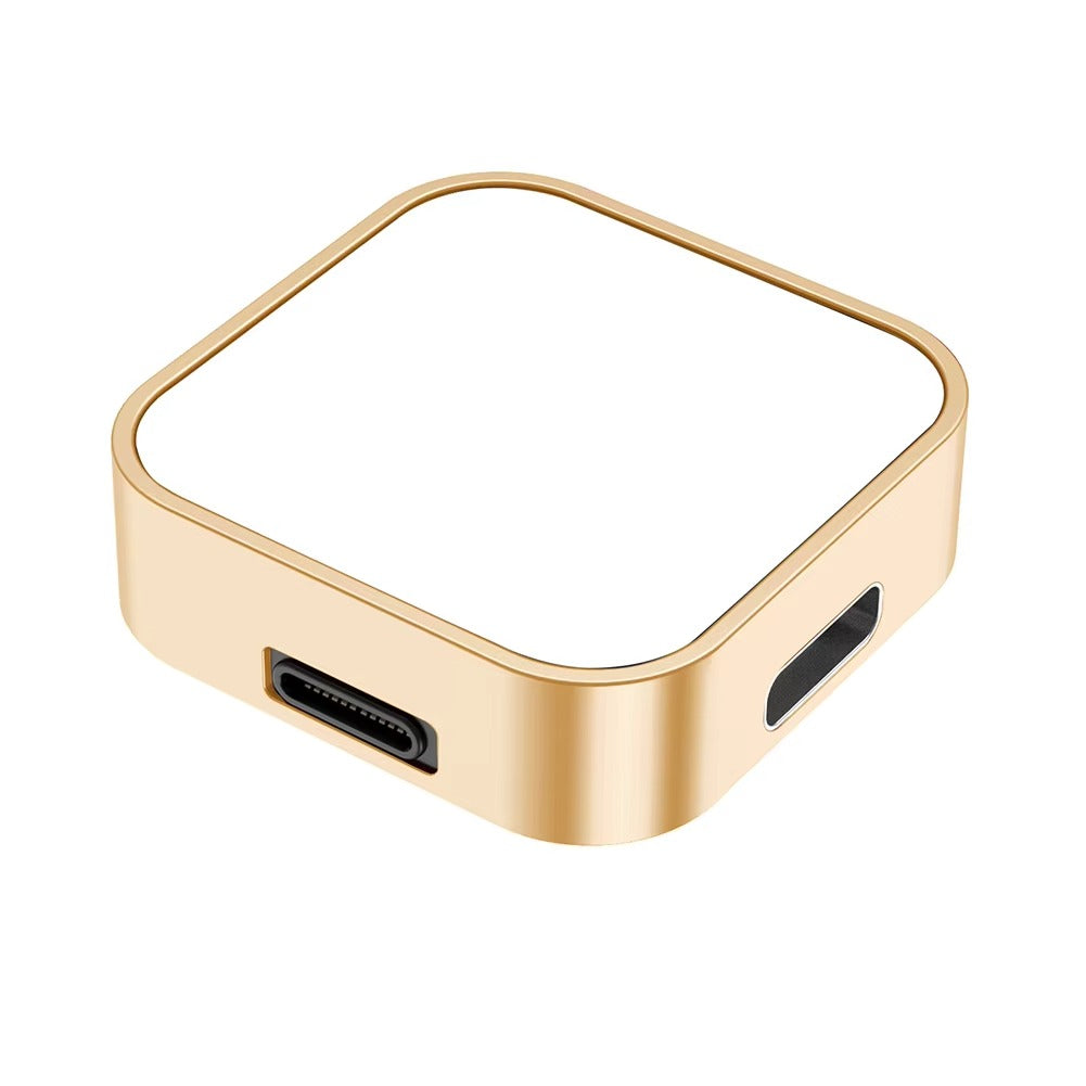 Premium, 2-in-1 Charging Dock Stand – 8-Pin, Type-C, Wireless Magnetic Charger for Apple Watch Ultra, Series 8, 7, 6, 5, 4,