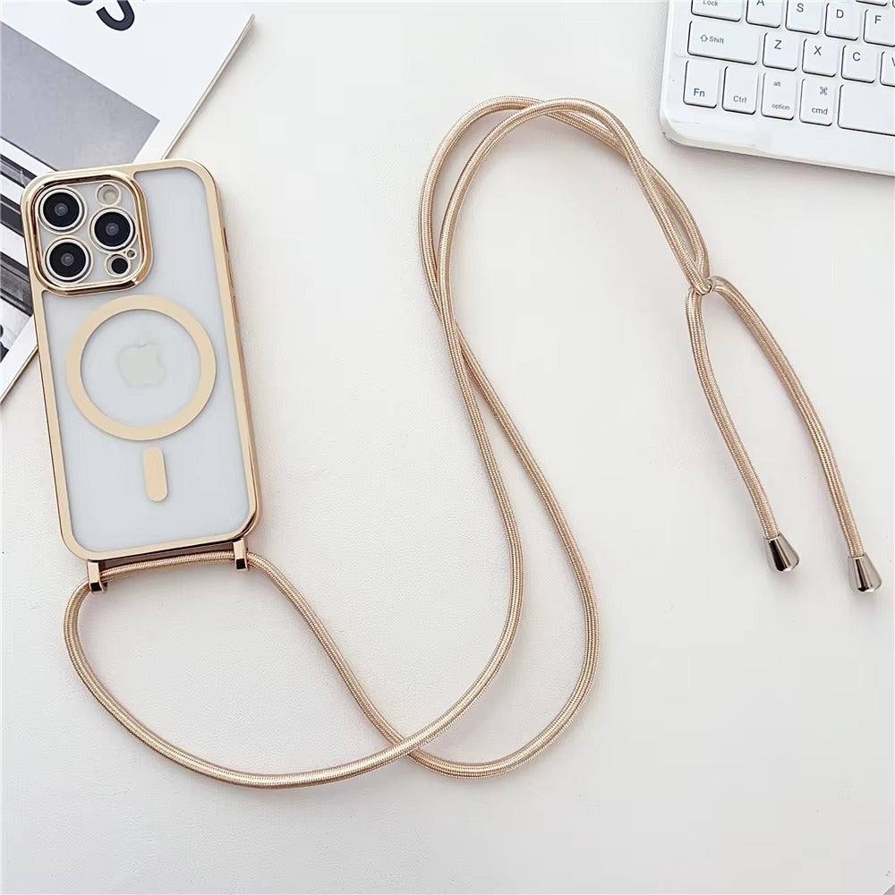 Premium Apple iPhone Hülle, MagSafe-kompatibel, Kameraobjektiv- und Bildschirmschutz, ultra dünn, stoßfest, magnetisch, vollständiger Rundumschutz, vollständige Metall-Schutzhülle