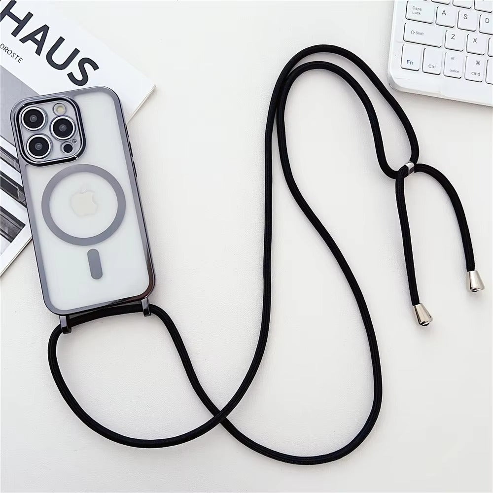 Premium Apple iPhone Hülle, MagSafe-kompatibel, Kameraobjektiv- und Bildschirmschutz, ultra dünn, stoßfest, magnetisch, vollständiger Rundumschutz, vollständige Metall-Schutzhülle