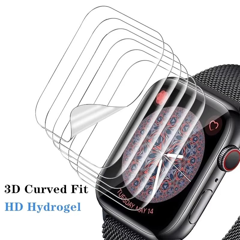 Premium HD Screen Protector for Apple Watch – Full Coverage Scratch-Resistant Film Guard, Easy Install