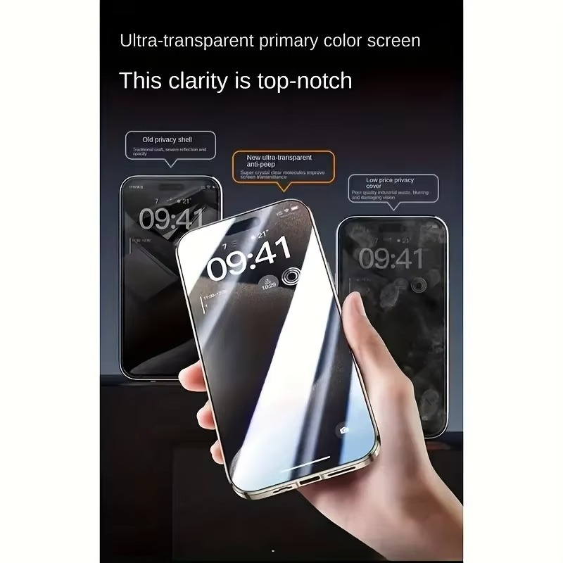 Luxuriöse Apple iPhone Hülle, MagSafe-kompatibel, Kameraobjektiv- und Bildschirmschutz, ultra dünn, stoßfest, magnetisch, vollständiger Rundumschutz, Datenschutzglas Snap Case