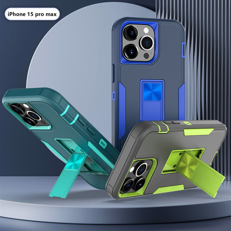 Shockproof Kickstand Case – Magnetic Holder Adsorption Cover for iPhone Models, Durable and Protective Design