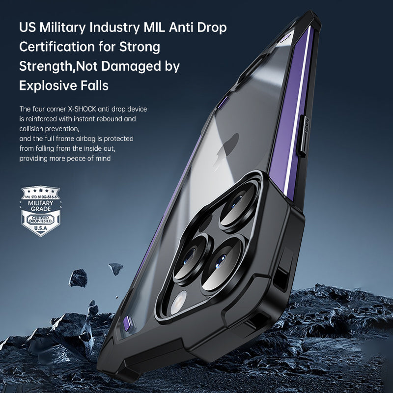 Luxury Military Armor iPhone Case – Anti-Drop, Shockproof Protection, Rugged Design for iPhone Models, Durable & Secure Cover