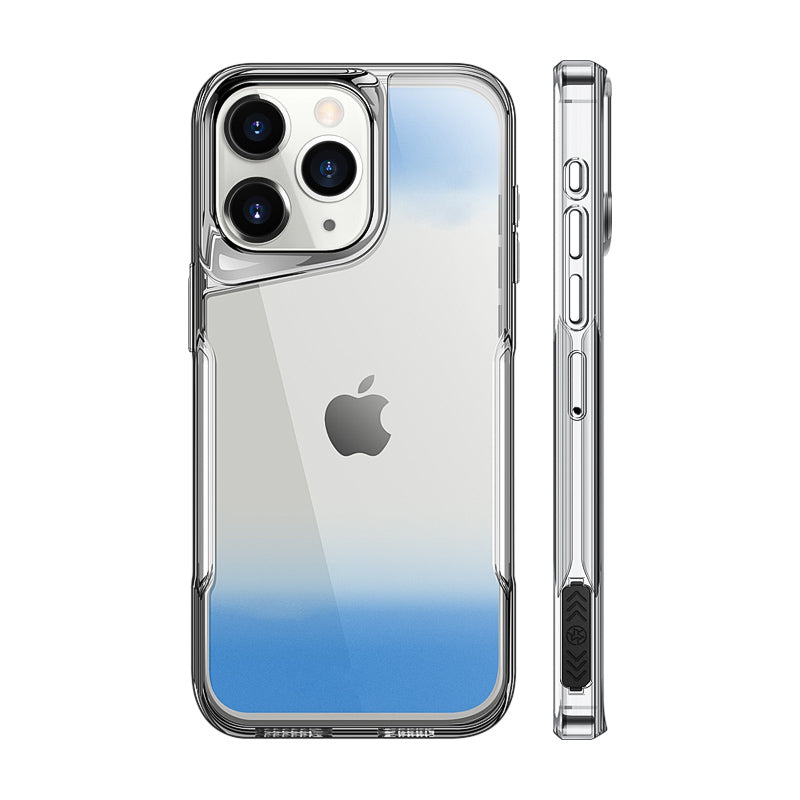 Luxury Plating Soft Rubber Case - High-Transparency Back, Lens Protection, Shockproof Border Design | Case for iPhone