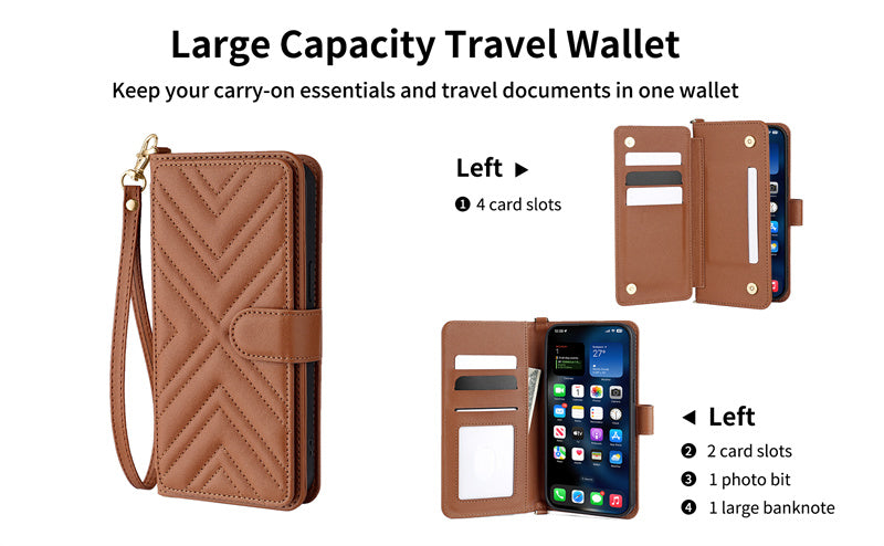 Luxury Crossbody Wallet Phone Case – Fashion Shoulder Strap, Magnetic Closure, Card Holder, and Premium Protection for iPhone