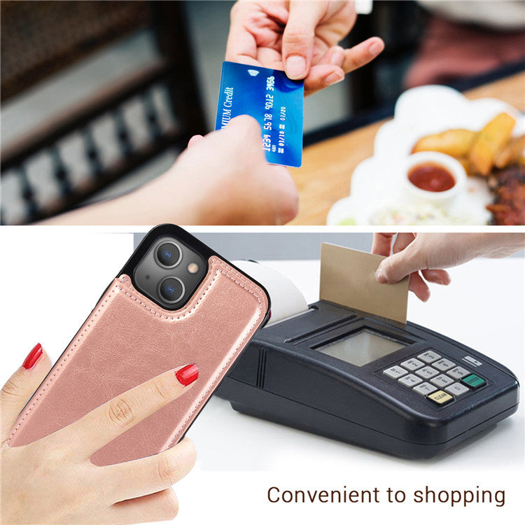 Luxury PU Leather Wallet Case – Kickstand, Card Holder Slots, Durable Shockproof Cover, Elegant Magnetic Closure for iPhone Models