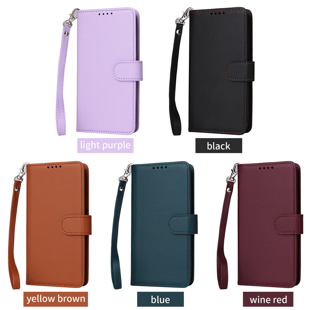 Luxury 2-in-1 Detachable Wallet Case – Magnetic Leather Folio, Card Holder, Kickstand, Secure Clasp, Stylish & Durable Protection