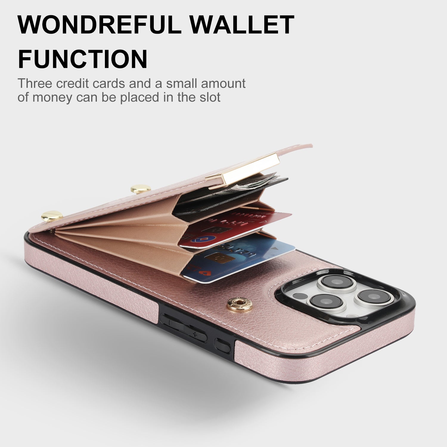 Shockproof Leather Wallet Case – Flip Cover with Card Holder, Secure Pocket, Durable Protection for iPhone Models