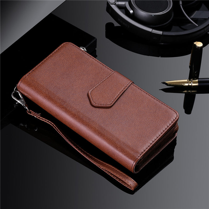 Luxury Magnetic Detachable Wallet Case – Premium Leather Flip Cover, Card Slots, Handbag Design, Stand Feature for iPhone