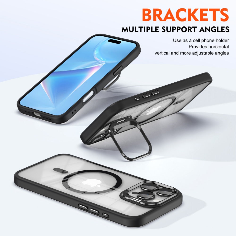 Luxury Magnetic Shockproof iPhone Case – MagSafe Full Protection, Bumper & Camera Lens Guard, Durable, Sleek Design