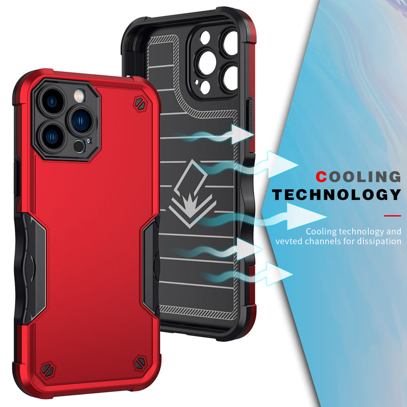 Shockproof Armor Case – Anti-Shock/Fall Protective Back Cover for iPhone Models, Durable and Rugged Design