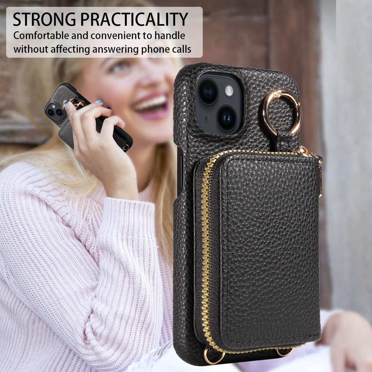 Premium High-Quality Magnetic Wallet iPhone Case – Detachable Design, Lashing Functionality, Stylish & Durable Protection | Case for iPhone