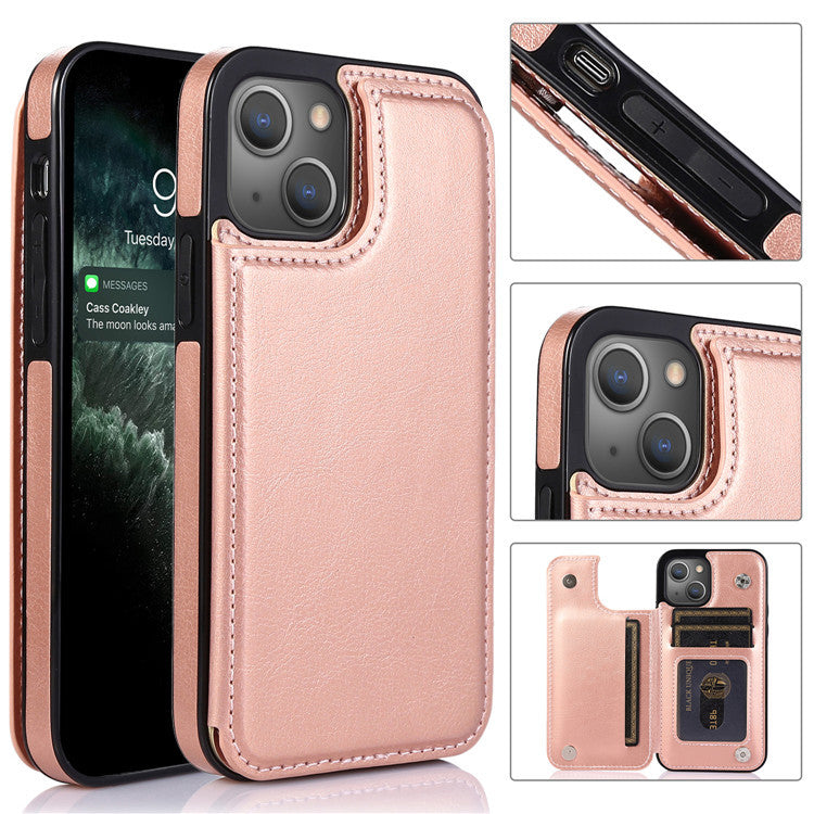 Luxury PU Leather Wallet Case – Kickstand, Card Holder Slots, Durable Shockproof Cover, Elegant Magnetic Closure for iPhone Models