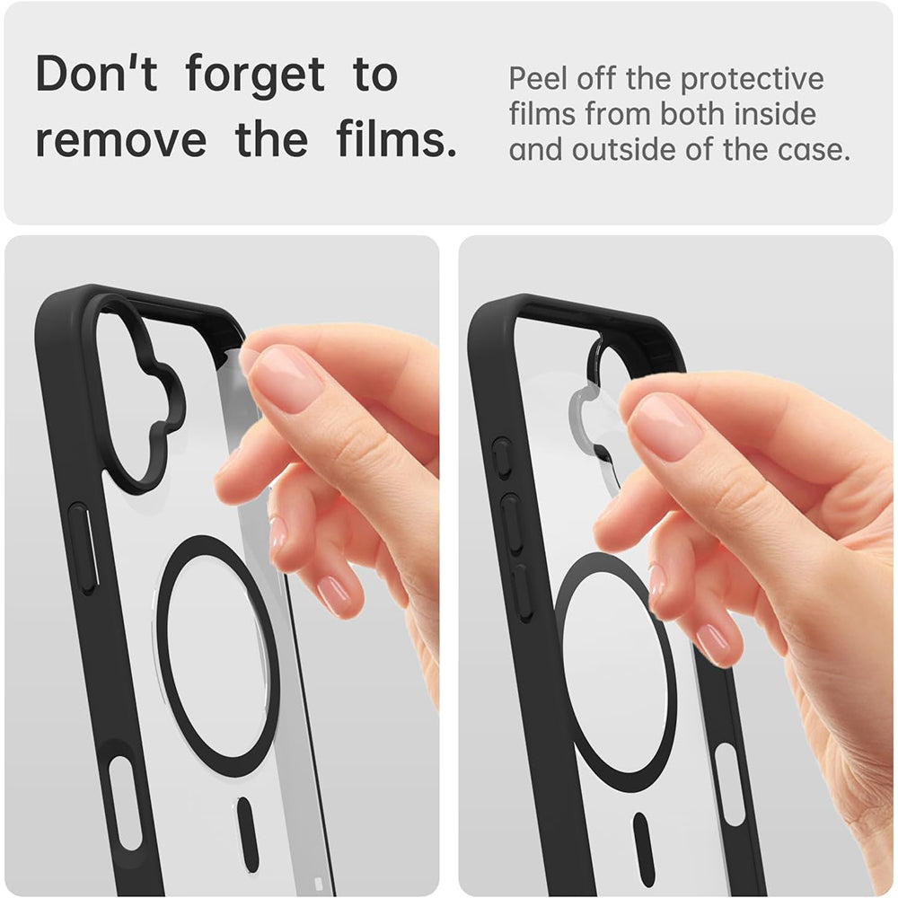 Premium Magnetic Armor Shockproof iPhone Case Wireless Charging, Matte Translucent Protection, Durable and Stylish Cover