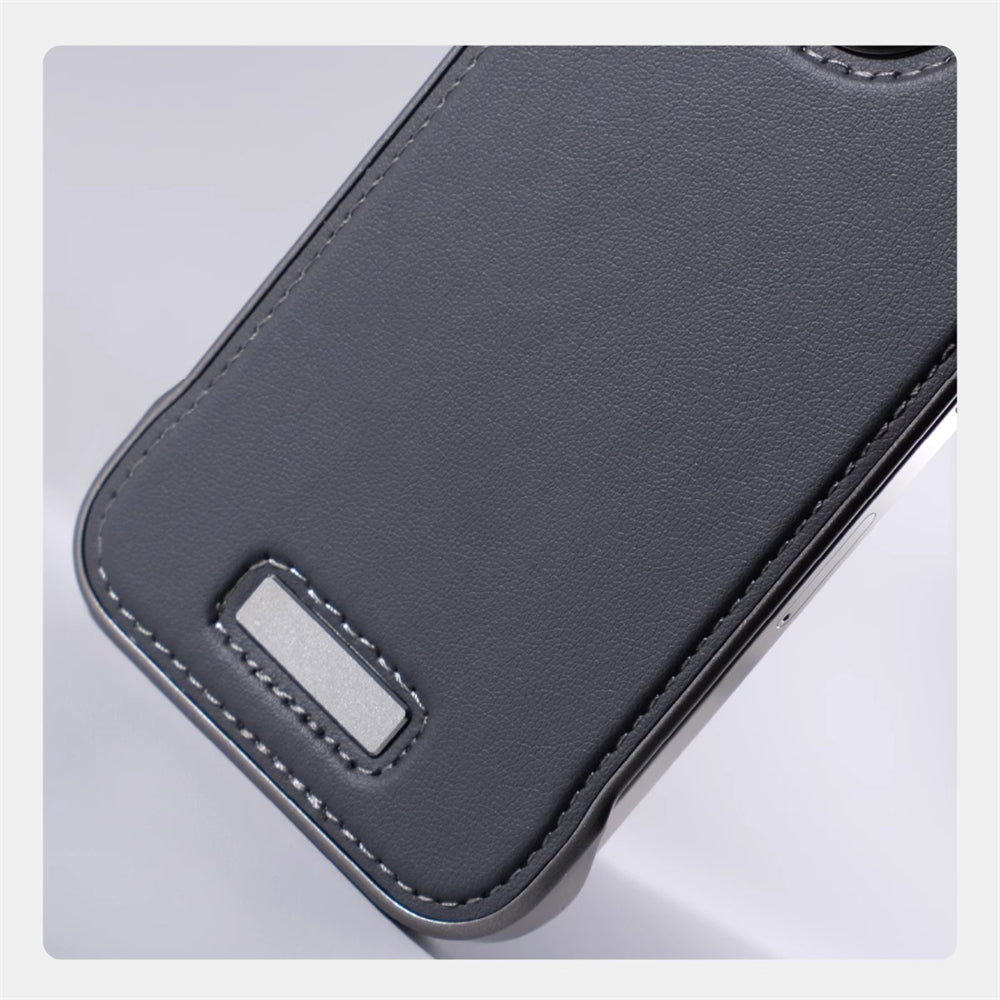 Luxury Leather Thin Phone Case – Frameless Lightweight Anti-Fall Cover for iPhone Models, Sleek and Durable Protection