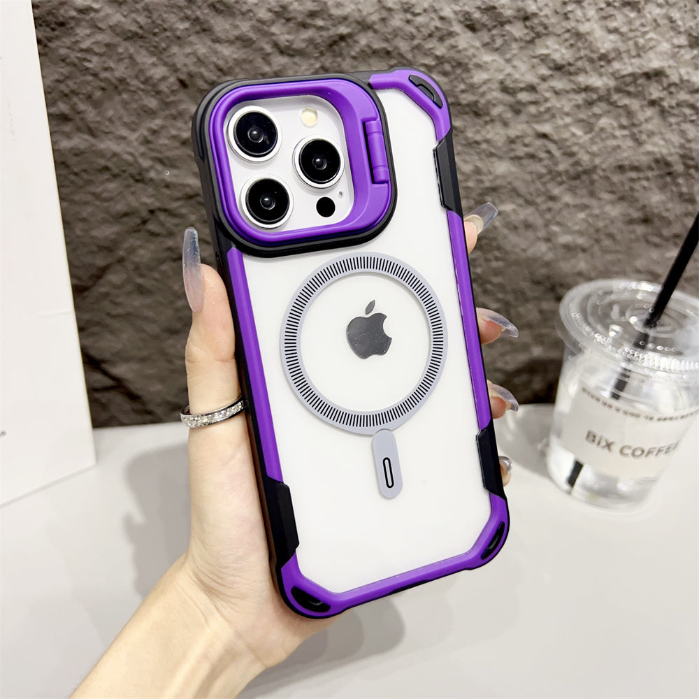 Luxury Shockproof Armor Case - Transparent MagSafe Cover, Wireless Charging Compatible, Durable & Protective Design | Case for iPhone