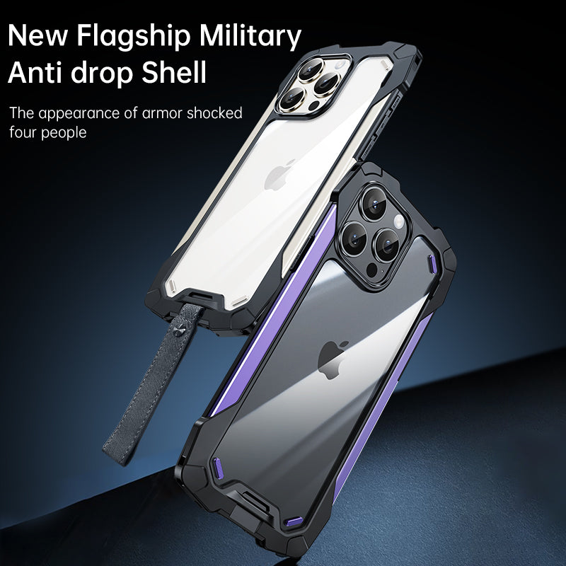 Luxury Military Armor Phone Case – Anti-Drop, Shockproof Protection, Rugged Design for iPhone Models, Durable & Secure Cover