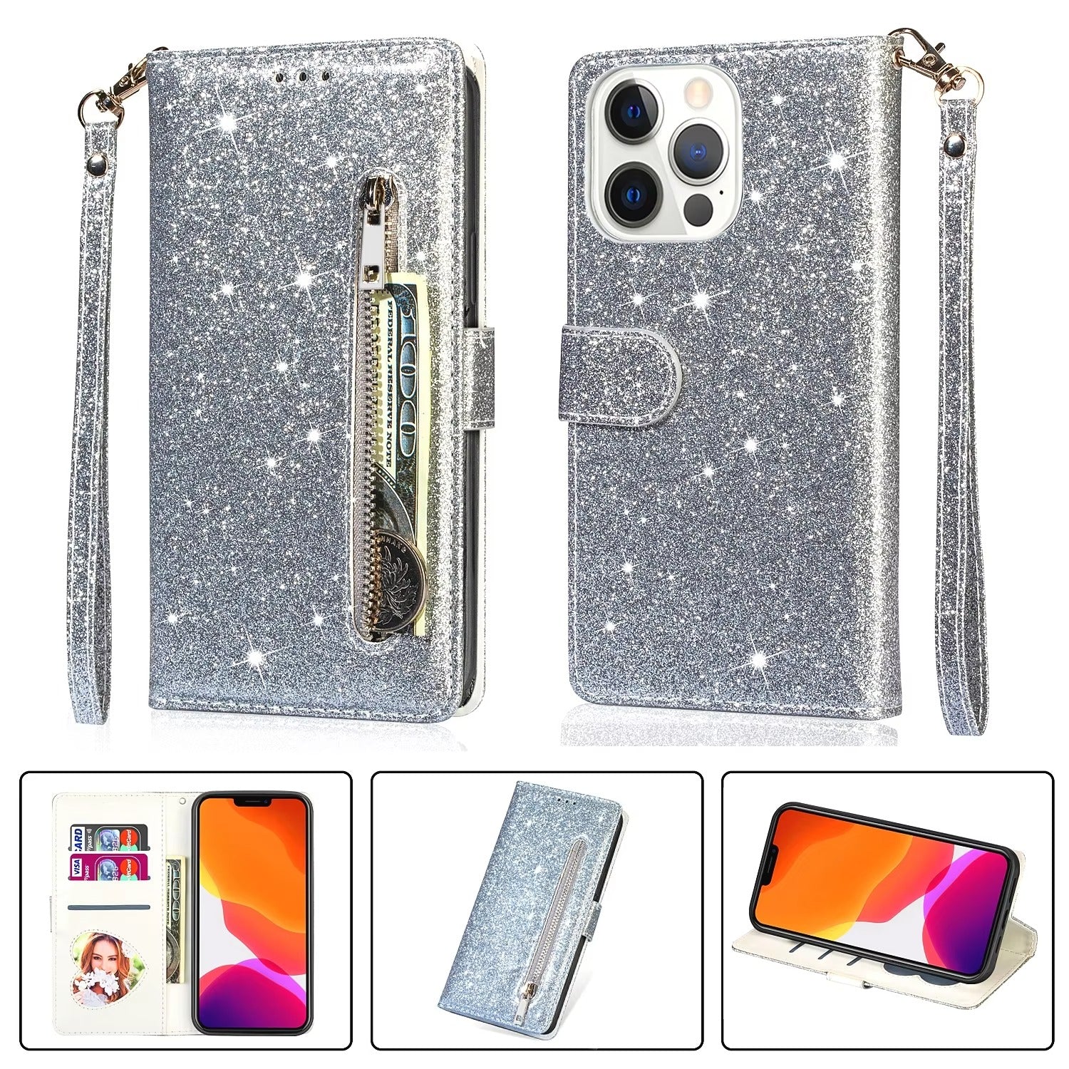 Premium Apple iPhone Hülle, MagSafe-kompatibel, Kameraobjektiv- und Bildschirmschutz, ultra dünn, stoßfest, magnetisch, vollständiger Rundumschutz, vollständige Metall-Schutzhülle
