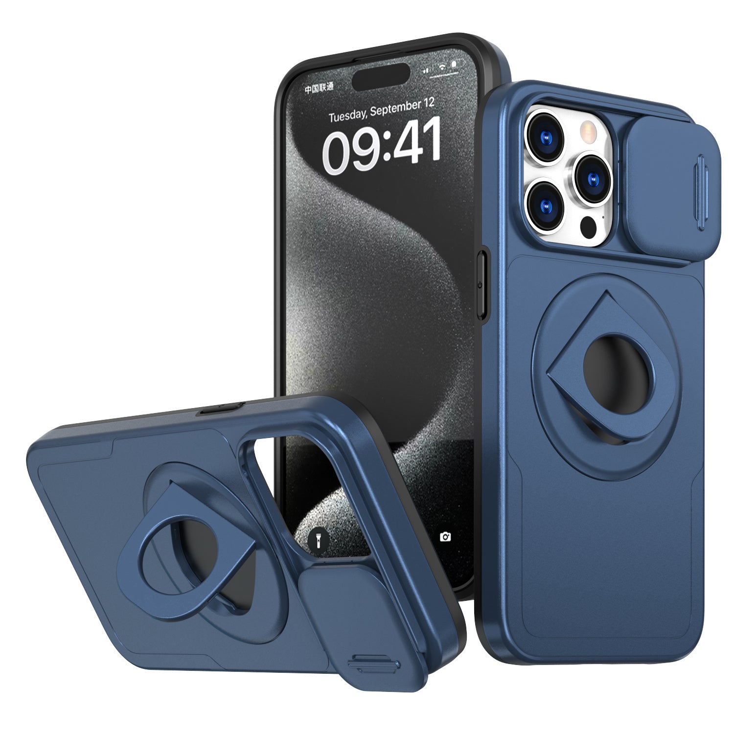 Magnetic Ring Stand Case – 360° Rotatable Shockproof Drop Protection Cover for iPhone Models