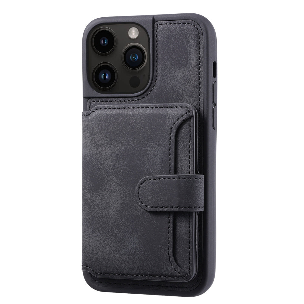 Fashion Leather iPhone Case – Shockproof, Back Protective Cover, Card Holder, Sleek Design, Durable & Stylish for iPhone