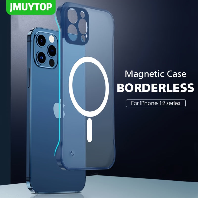 Premium Ultra Thin Magnetic Transparent iPhone Case Borderless r Water Resistant Protective Cover with MagSafe Compatibility