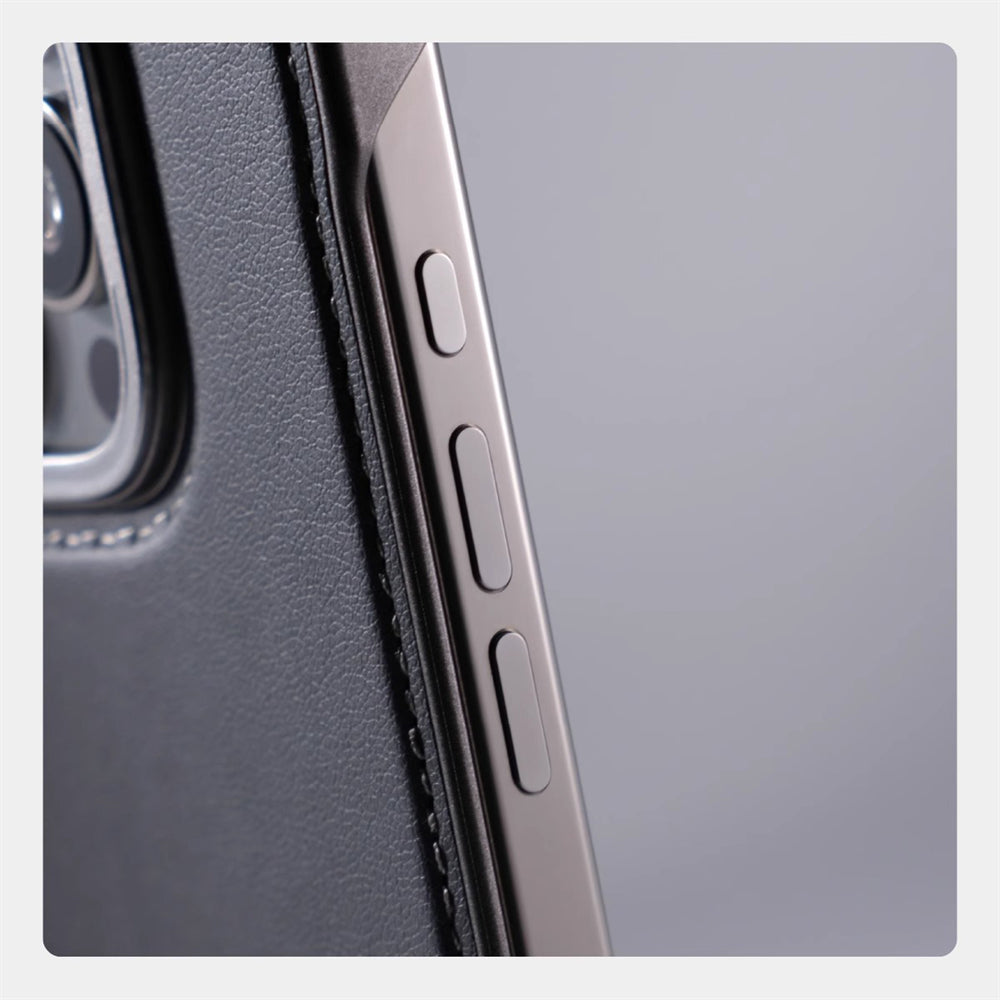 Luxury Leather Thin iPhone Case – Frameless Lightweight Anti-Fall Cover for iPhone Models, Sleek and Durable Protection