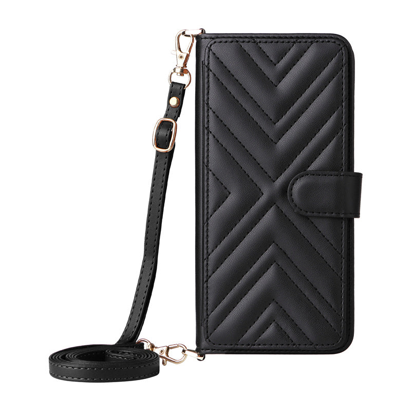 Luxury Crossbody Wallet Phone Case – Fashion Shoulder Strap, Magnetic Closure, Card Holder, and Premium Protection for iPhone