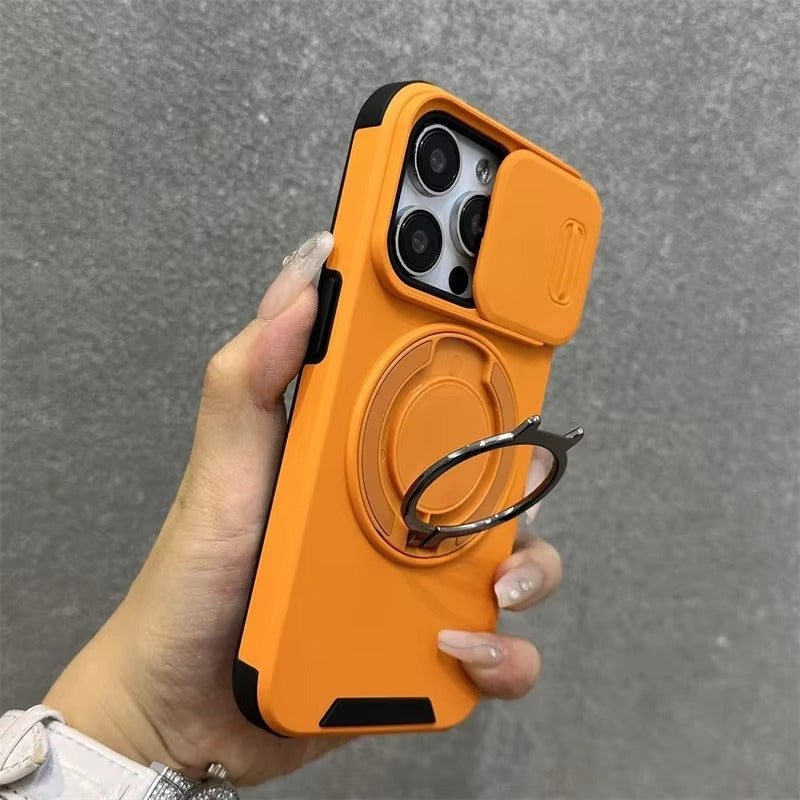 Premium Apple iPhone Hülle, MagSafe-kompatibel, Kameraobjektiv- und Bildschirmschutz, ultra dünn, stoßfest, magnetisch, vollständiger Rundumschutz, vollständige Metall-Schutzhülle
