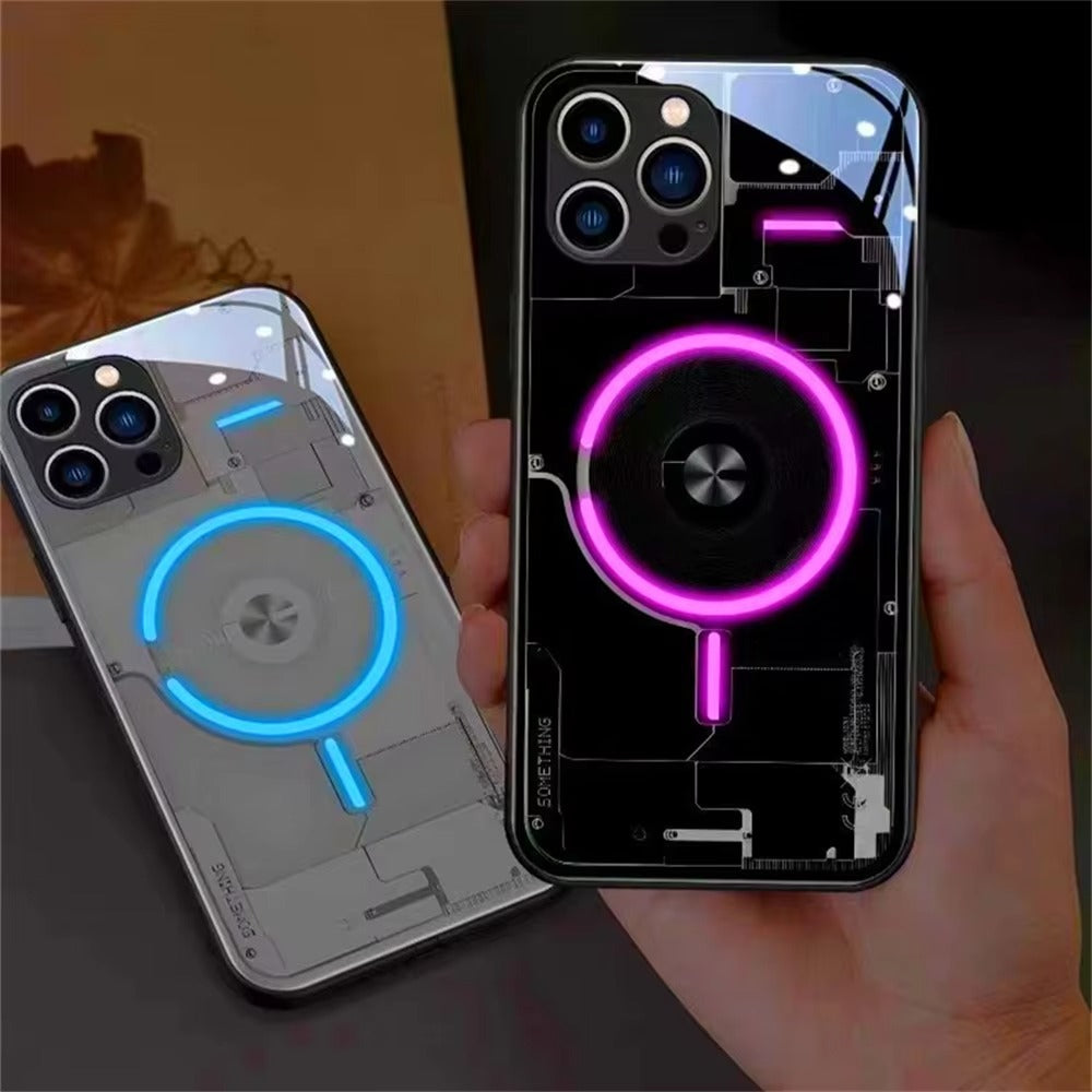 Premium Apple iPhone Hülle, MagSafe-kompatibel, Kameraobjektiv- und Bildschirmschutz, ultra dünn, stoßfest, magnetisch, vollständiger Rundumschutz, vollständige Metall-Schutzhülle