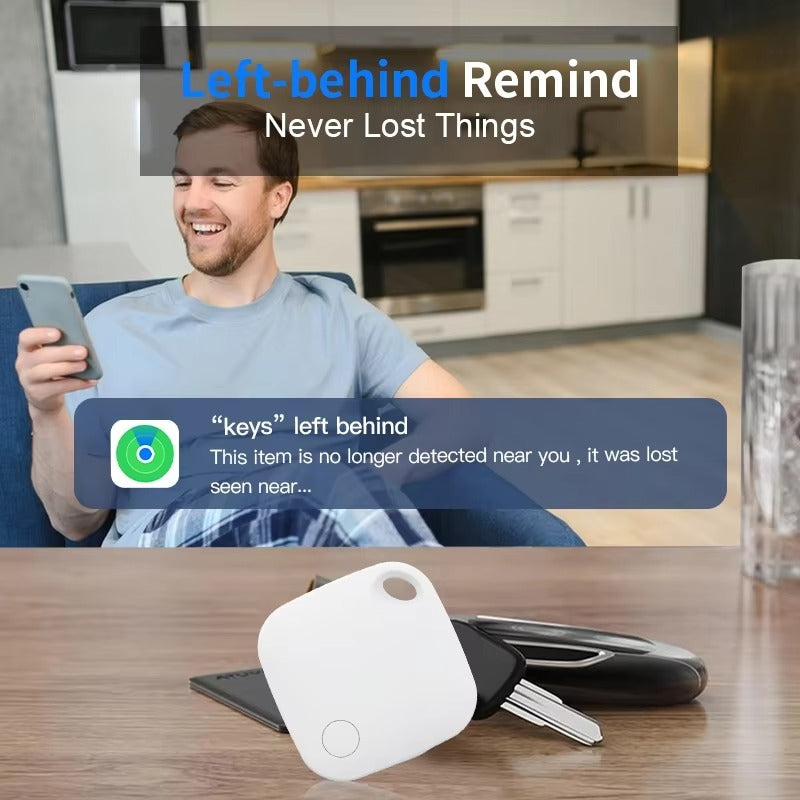 High Quality Bluetooth Smart Tracker – Mini GPS Tag with Keychain Ring, Anti-Lost Finder for Keys Works with iOS Devices