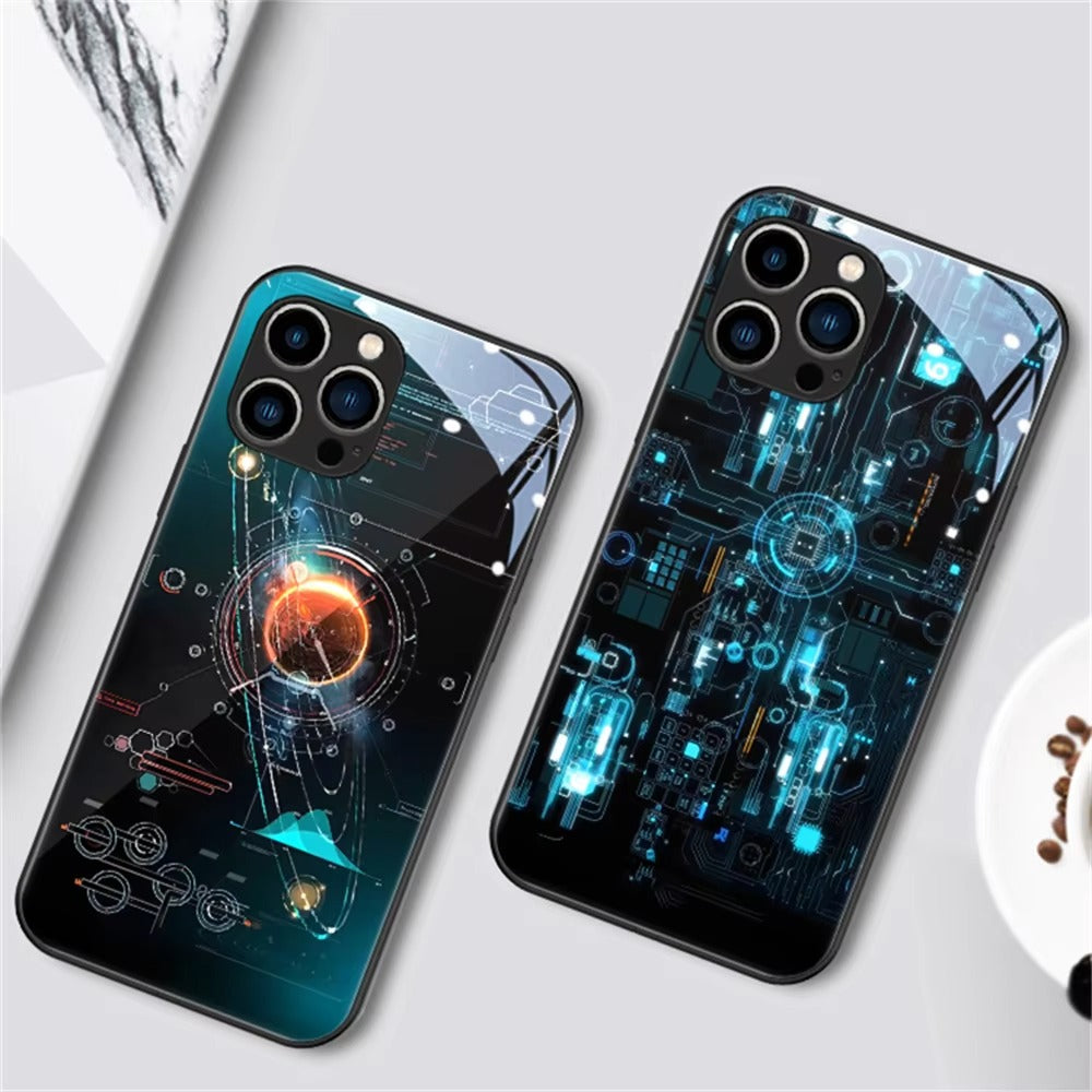 Premium Apple iPhone Hülle, MagSafe-kompatibel, Kameraobjektiv- und Bildschirmschutz, ultra dünn, stoßfest, magnetisch, vollständiger Rundumschutz, vollständige Metall-Schutzhülle