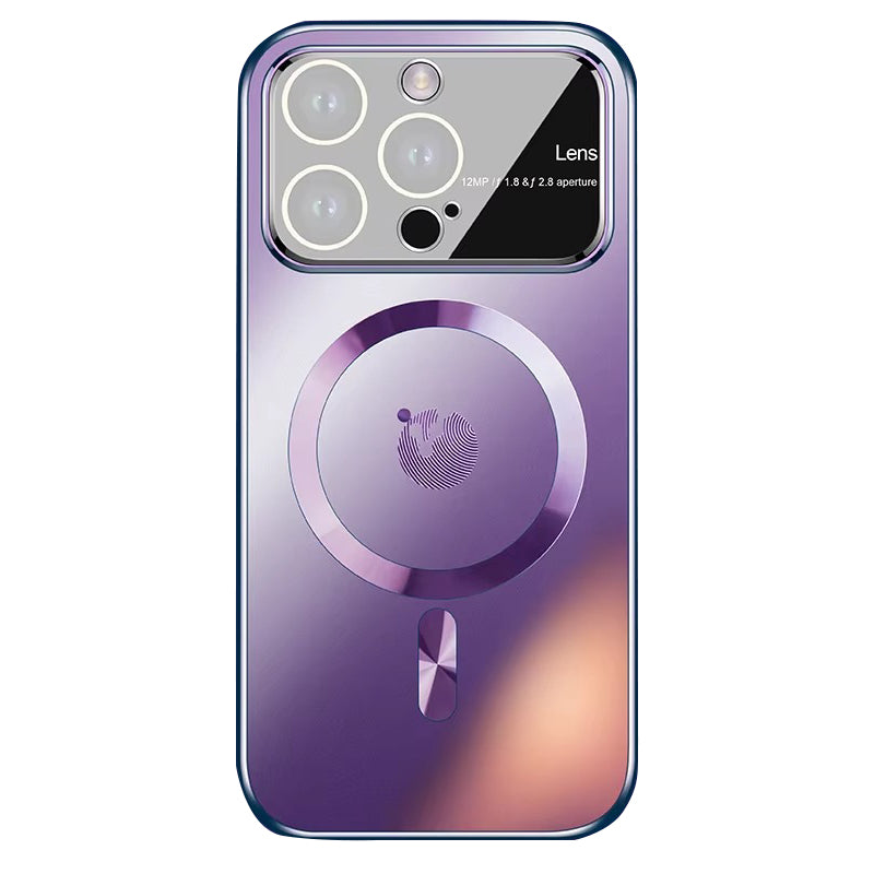 Premium Apple iPhone Hülle MagSafe-kompatibel, Kameraobjektiv- und Bildschirmschutz, ultra-dünne stoßfeste magnetische Rundum-Schutzabdeckung mit frosted AG-Matt-Design.
