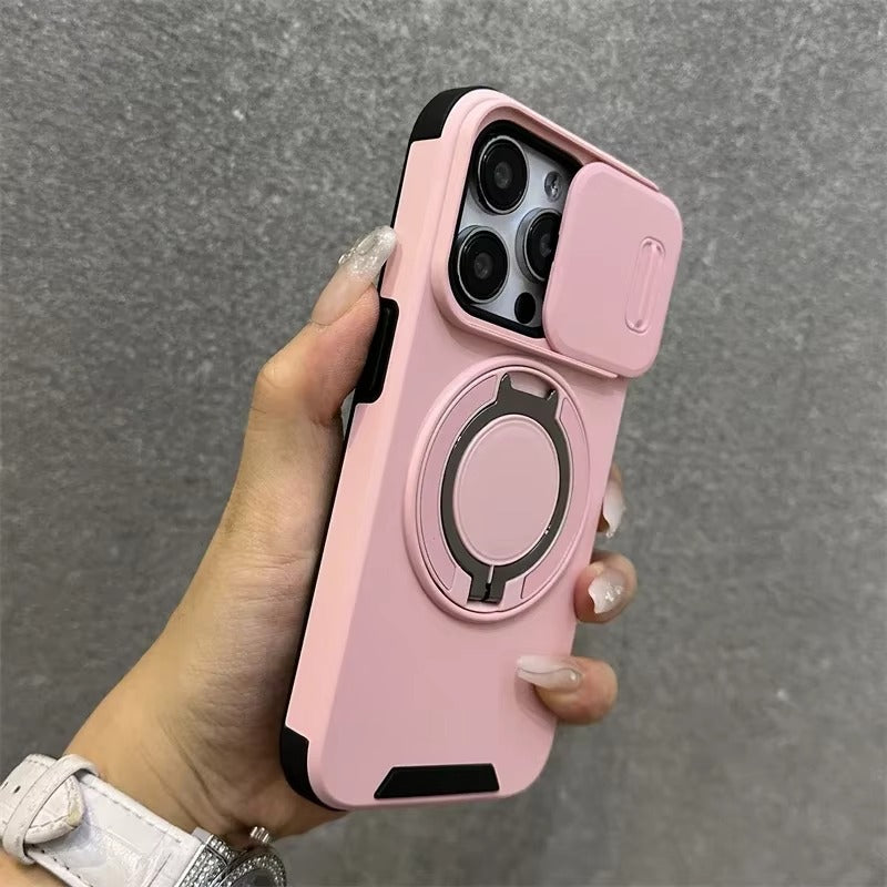 Premium Apple iPhone Hülle, MagSafe-kompatibel, Kameraobjektiv- und Bildschirmschutz, ultra dünn, stoßfest, magnetisch, vollständiger Rundumschutz, vollständige Metall-Schutzhülle