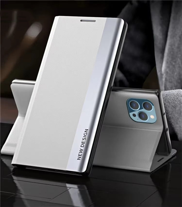Premium Apple iPhone Hülle, MagSafe-kompatibel, Kameraobjektiv- und Bildschirmschutz, ultra dünn, stoßfest, magnetisch, vollständiger Rundumschutz, vollständige Metall-Schutzhülle