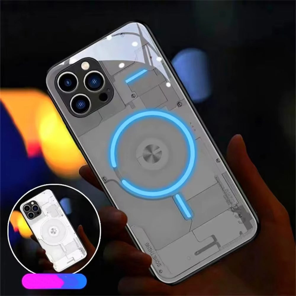 Premium Apple iPhone Hülle, MagSafe-kompatibel, Kameraobjektiv- und Bildschirmschutz, ultra dünn, stoßfest, magnetisch, vollständiger Rundumschutz, vollständige Metall-Schutzhülle