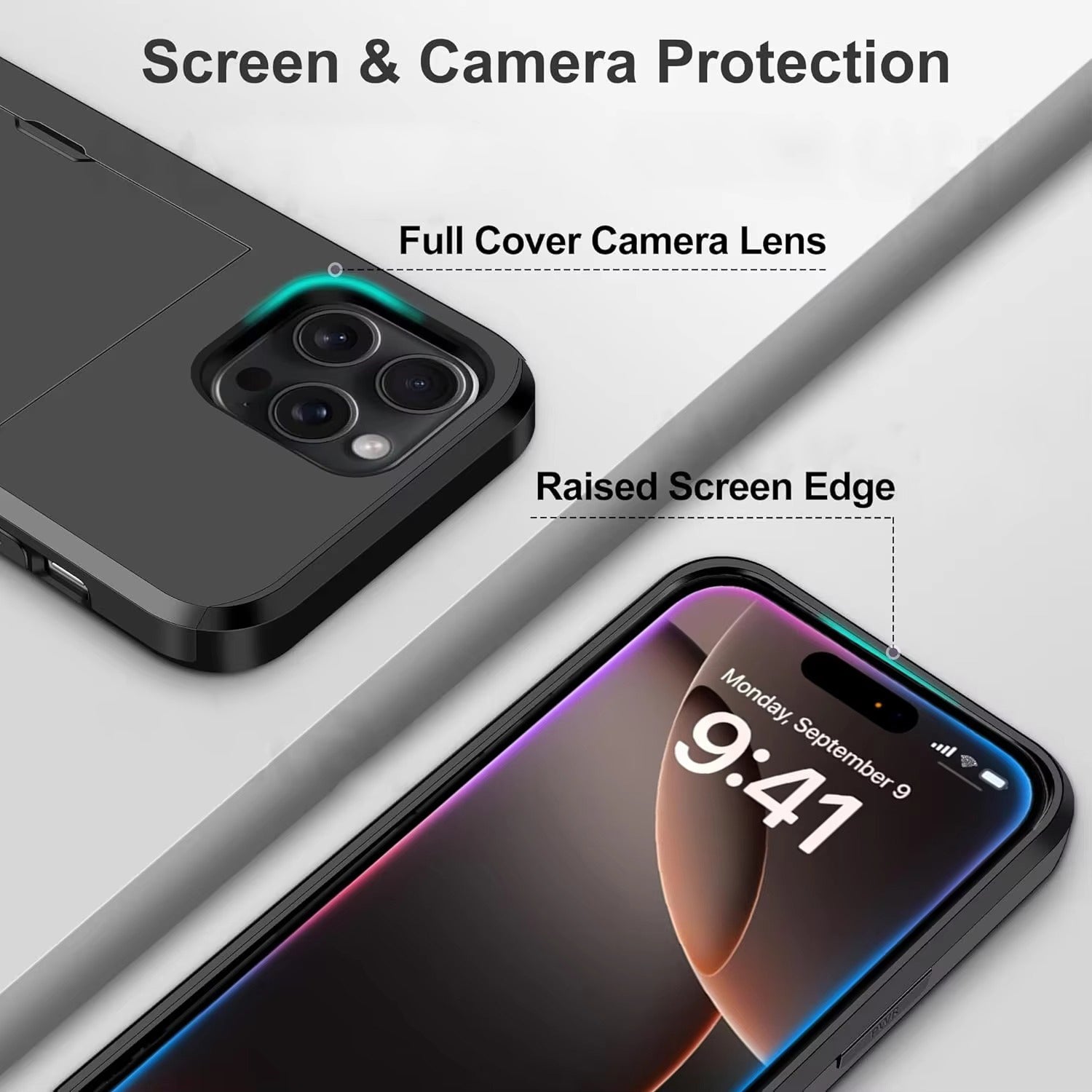 Premium Apple iPhone Hülle, MagSafe-kompatibel, Kameraobjektiv- und Bildschirmschutz, ultra dünn, stoßfest, magnetisch, vollständiger Rundumschutz, vollständige Metall-Schutzhülle