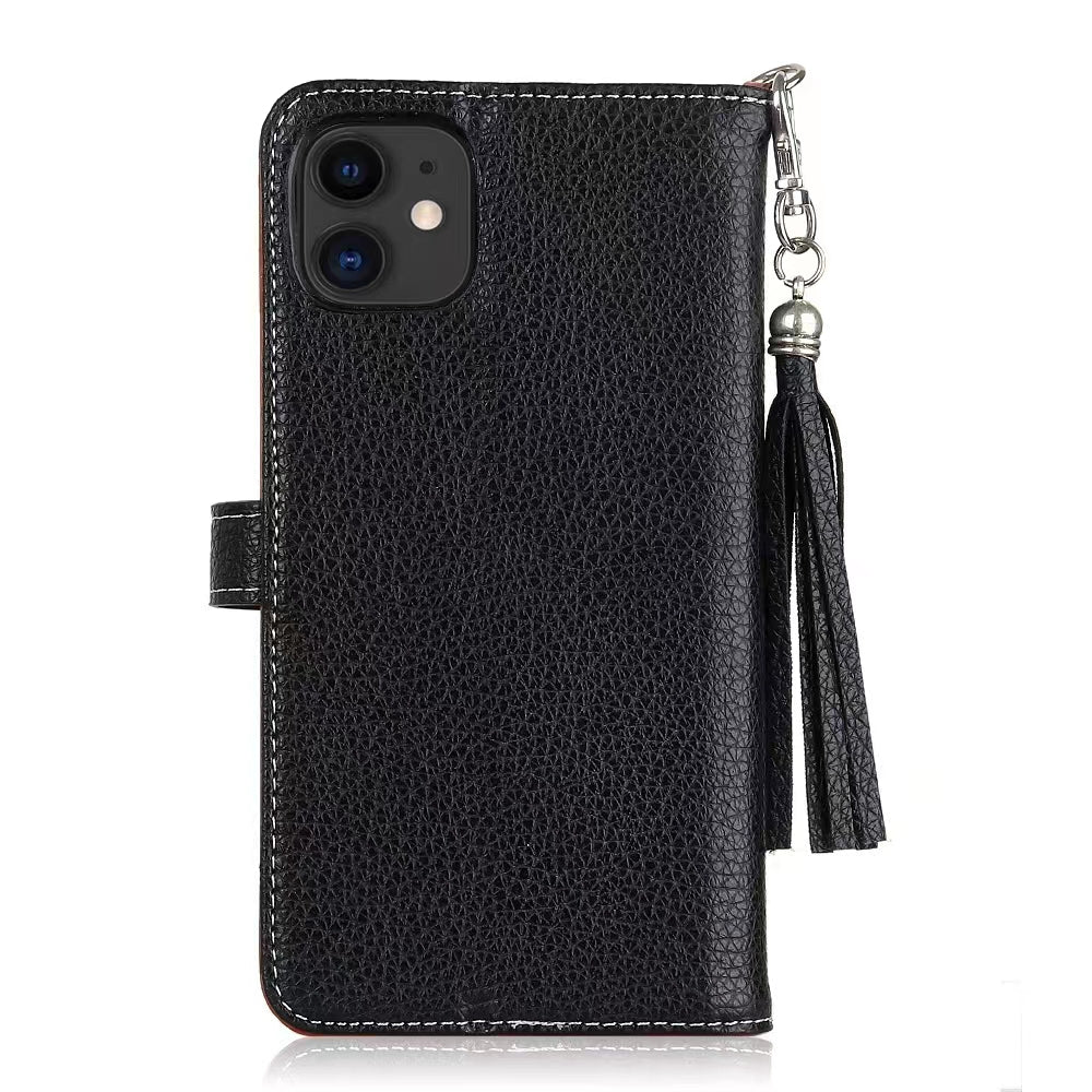 Luxury Wallet Flip Leather Phone Case – Card Slot, Magnetic Closure, Stylish CC Cover, Shockproof Protection, and Premium Design for iPhone