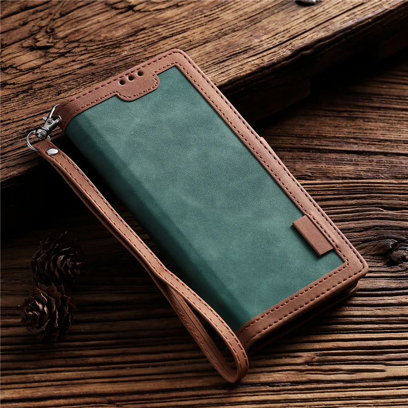 Luxury Leather Flip Case – Premium Wallet Cover, Magnetic Closure, Card Slots, Shockproof Protection, Elegant Design for iPhone