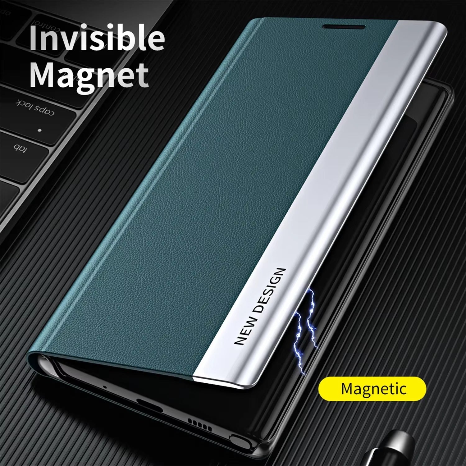 Premium Apple iPhone Hülle, MagSafe-kompatibel, Kameraobjektiv- und Bildschirmschutz, ultra dünn, stoßfest, magnetisch, vollständiger Rundumschutz, vollständige Metall-Schutzhülle