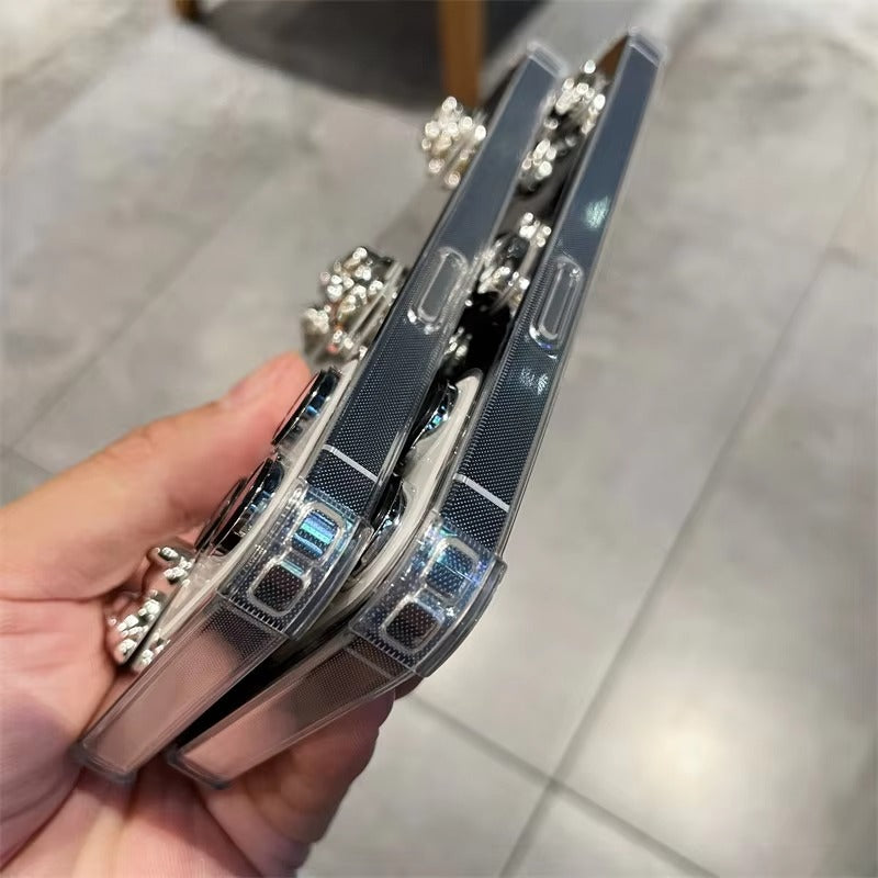 Premium Apple iPhone Hülle, MagSafe-kompatibel, Kameraobjektiv- und Bildschirmschutz, ultra dünn, stoßfest, magnetisch, vollständiger Rundumschutz, vollständige Metall-Schutzhülle