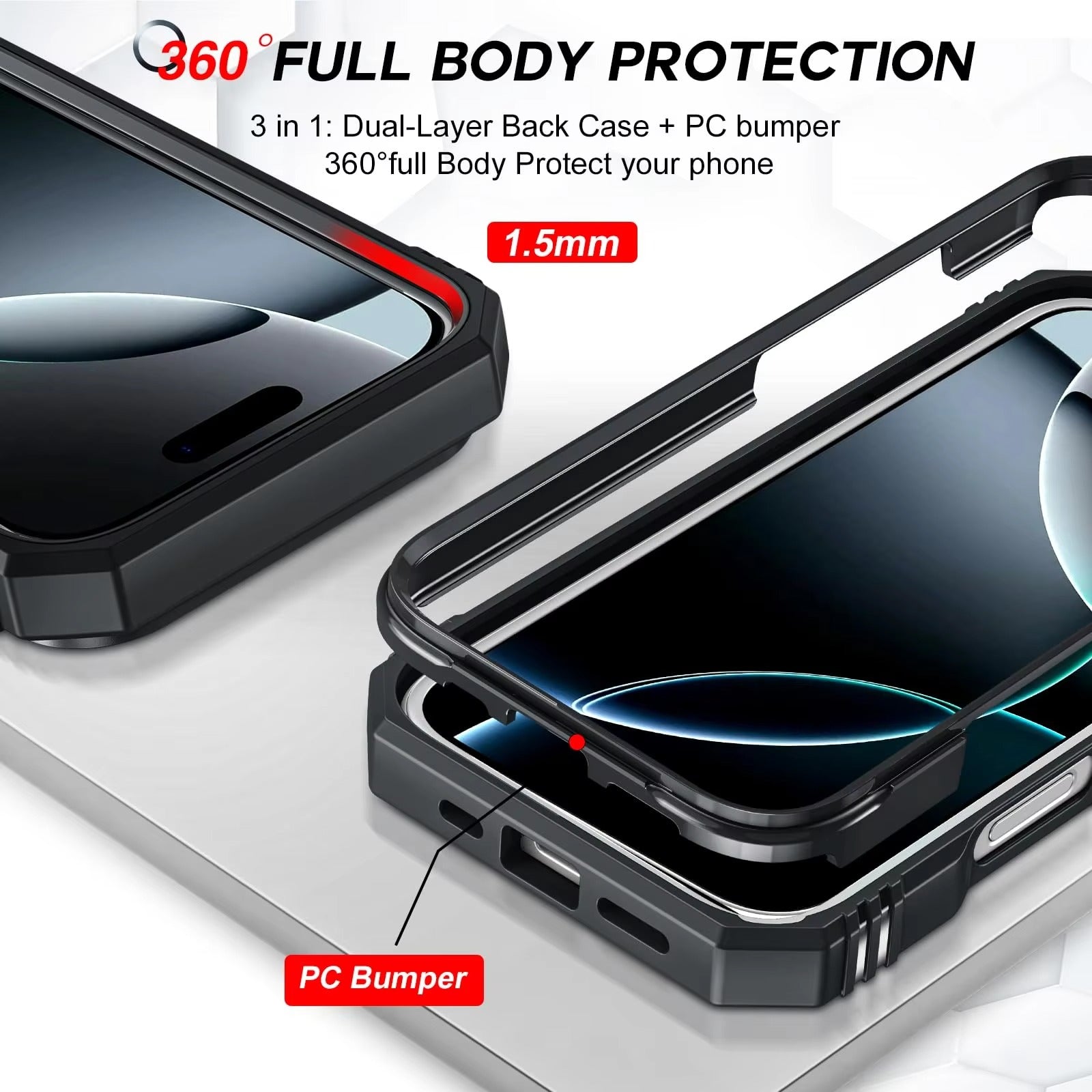 Premium Apple iPhone Hülle, MagSafe-kompatibel, Kameraobjektiv- und Bildschirmschutz, ultra dünn, stoßfest, magnetisch, vollständiger Rundumschutz, vollständige Metall-Schutzhülle