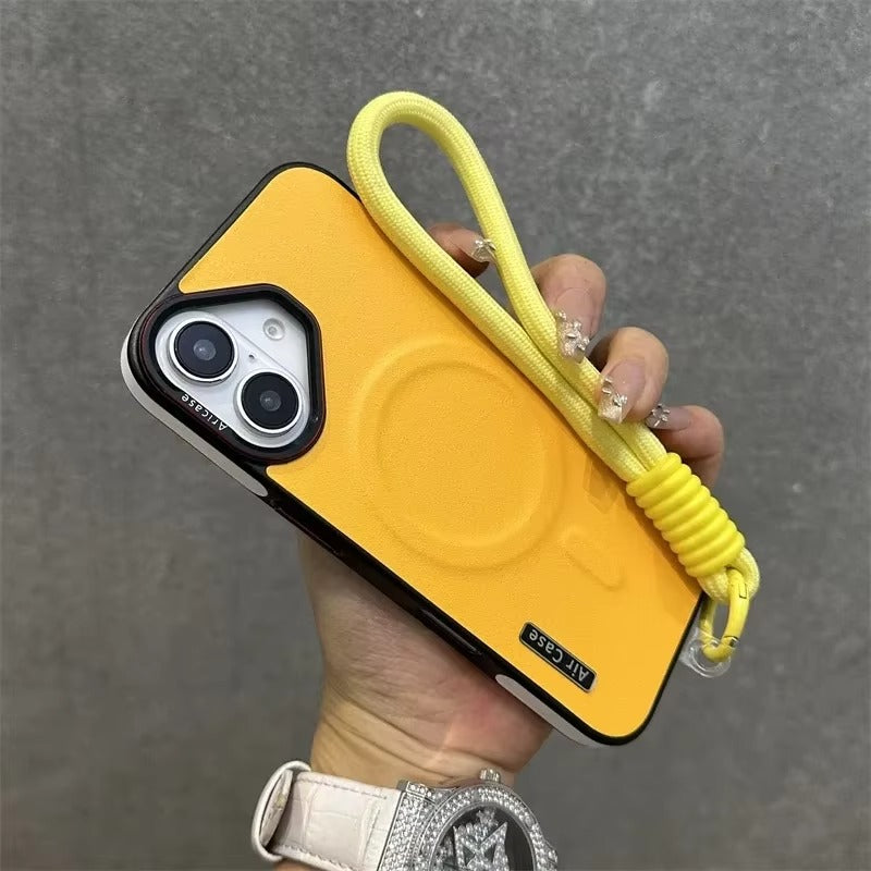 Premium Apple iPhone Hülle, MagSafe-kompatibel, Kameraobjektiv- und Bildschirmschutz, ultra dünn, stoßfest, magnetisch, vollständiger Rundumschutz, vollständige Metall-Schutzhülle