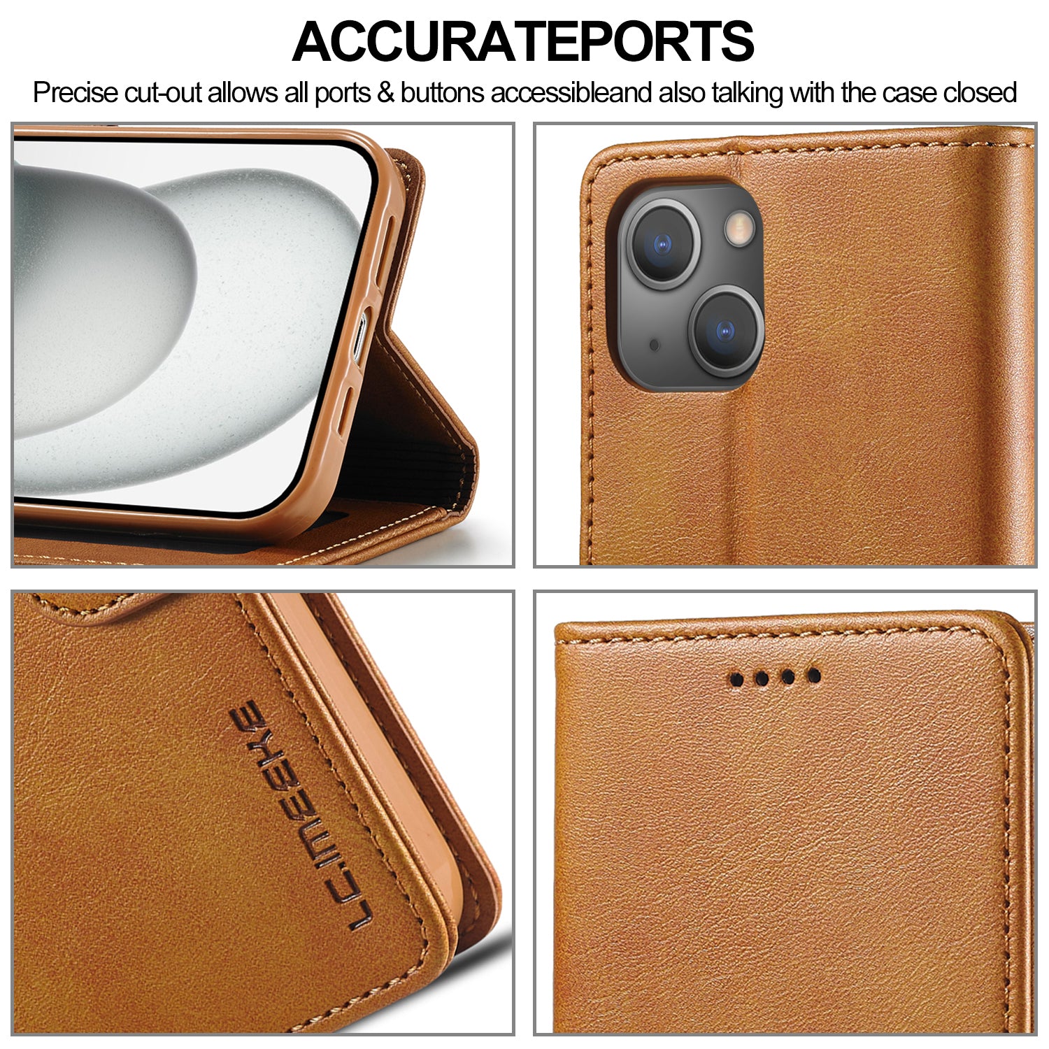 Luxury Leather Wallet Case – Flip Cover with Card Slot, Magnetic Closure, and Premium Protection for iPhone Models