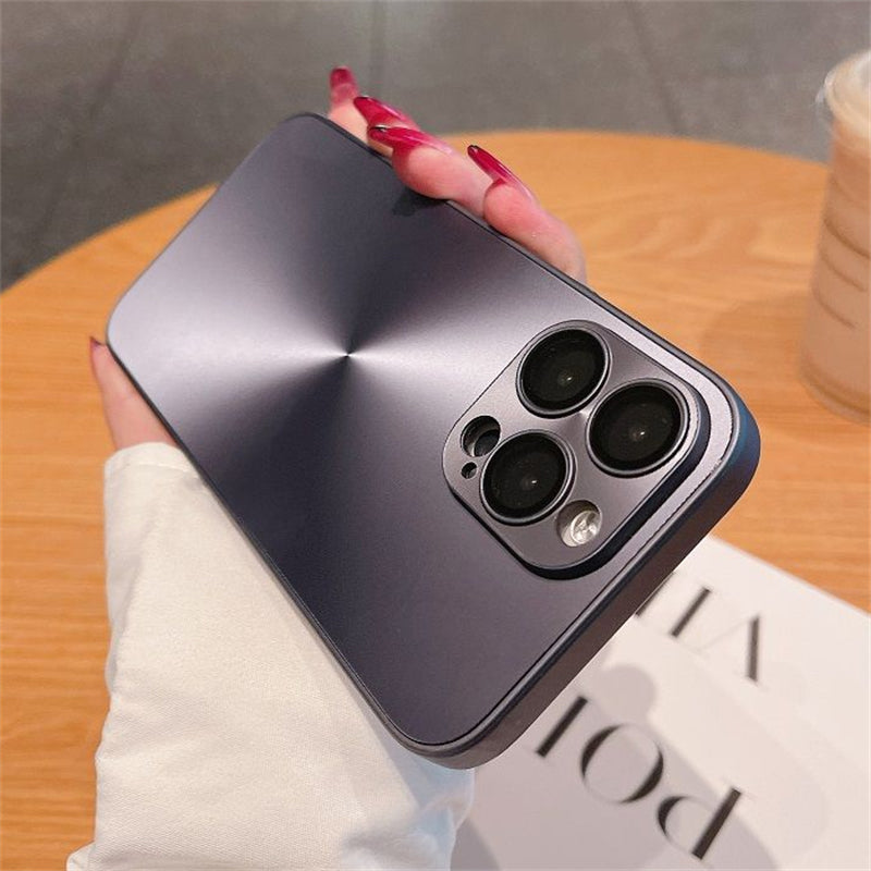 Luxury Matte Laser Aurora CD Pattern iPhone Case Cover, Stylish Protection for iPhone 16 15 14 13 12 11 Pro Max Plus