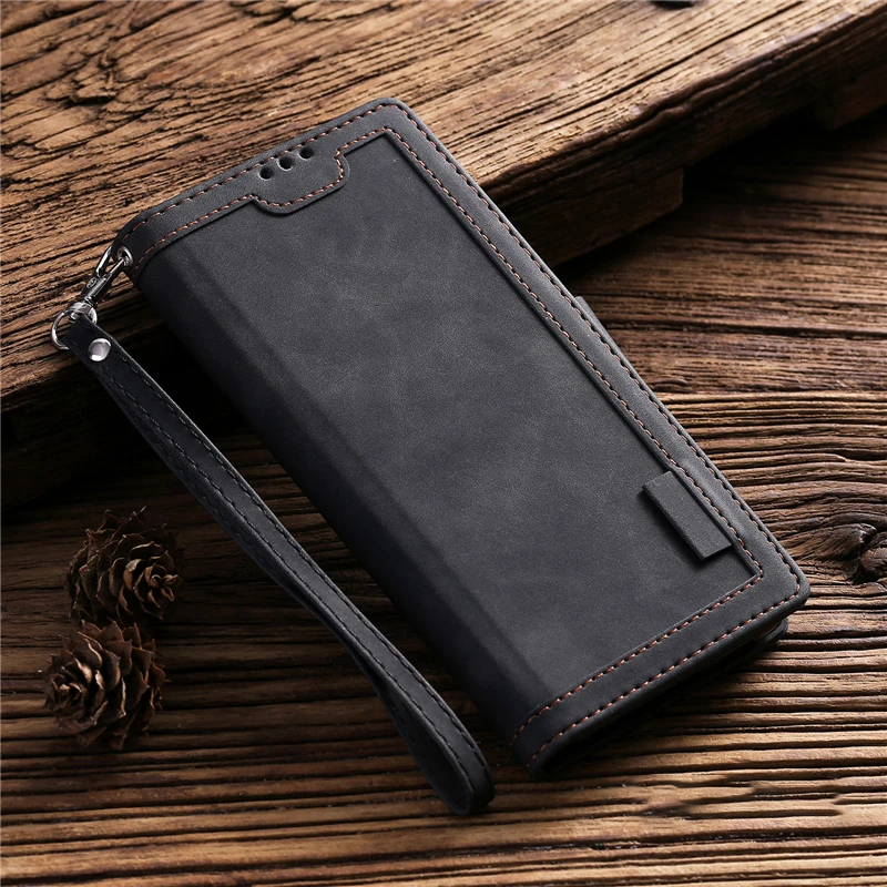 Luxury Leather Flip Case – Premium Wallet Cover, Magnetic Closure, Card Slots, Shockproof Protection, Elegant Design for iPhone