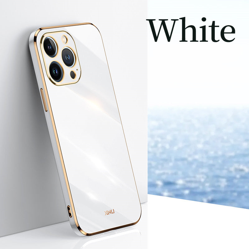 Luxury Shockproof Silicone iPhone Case MagSafe Compatible, Camera Lens Protection, Full-Body Durable Protective Cover