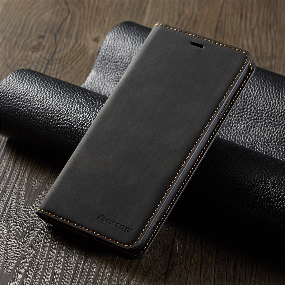 Thin Suede Leather Wallet Case – Flip Cover with Strong Magnet, Card Holder, and Premium Protection for iPhone Models